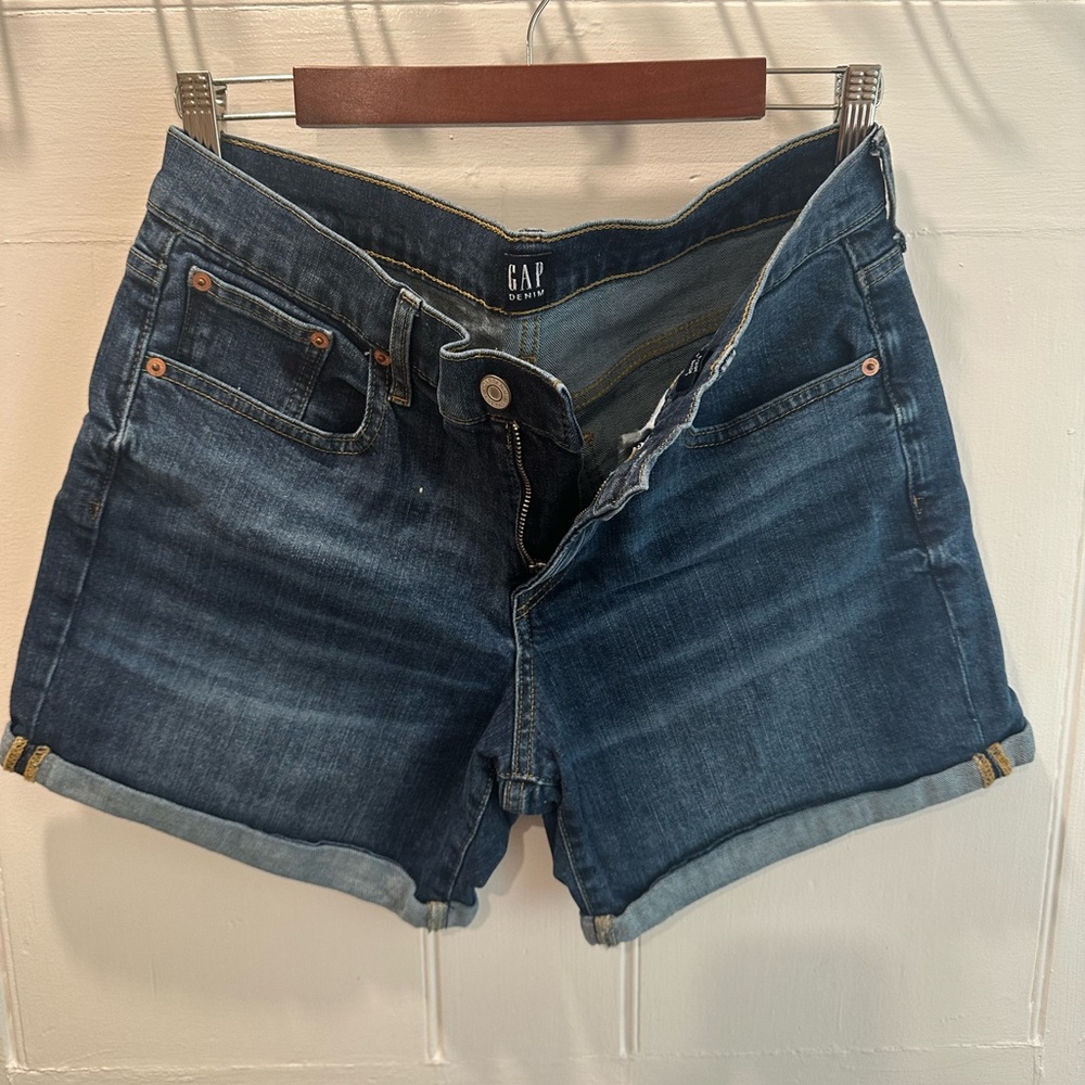GAP Women's Dark Blue Jean Shorts